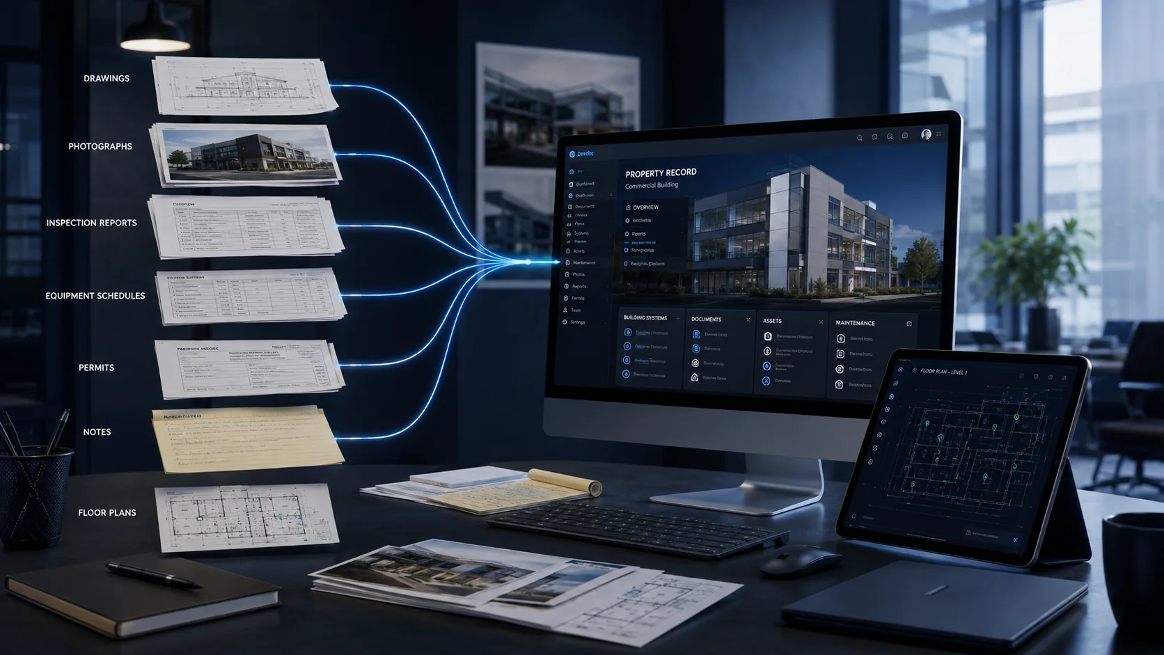 Building lifecycle from survey through future improvements