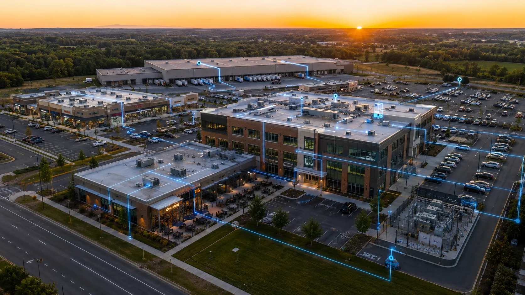 Connected commercial property portfolio